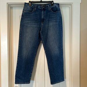 Just Black Women's Straight Jeans in Deep Blue